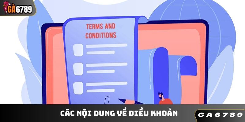 Các nội dung về điều khoản